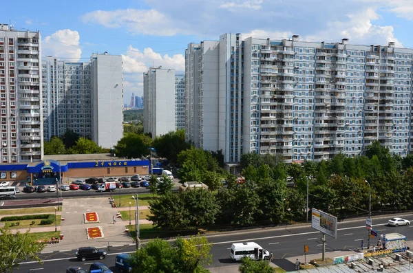 Moscow Street "Autumn Boulevard" in Krylatskoye — Stock Photo, Image