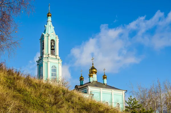 Iglesia Ortodoxa Iglesia Natividad Santísima Virgen Las Colinas Krylatsky Moscú — Foto de Stock