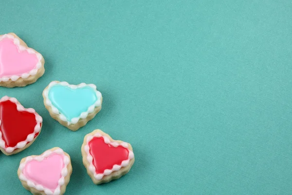 Hjärtat cookies — Stockfoto