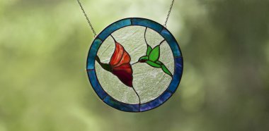 sinek kuşu vitray