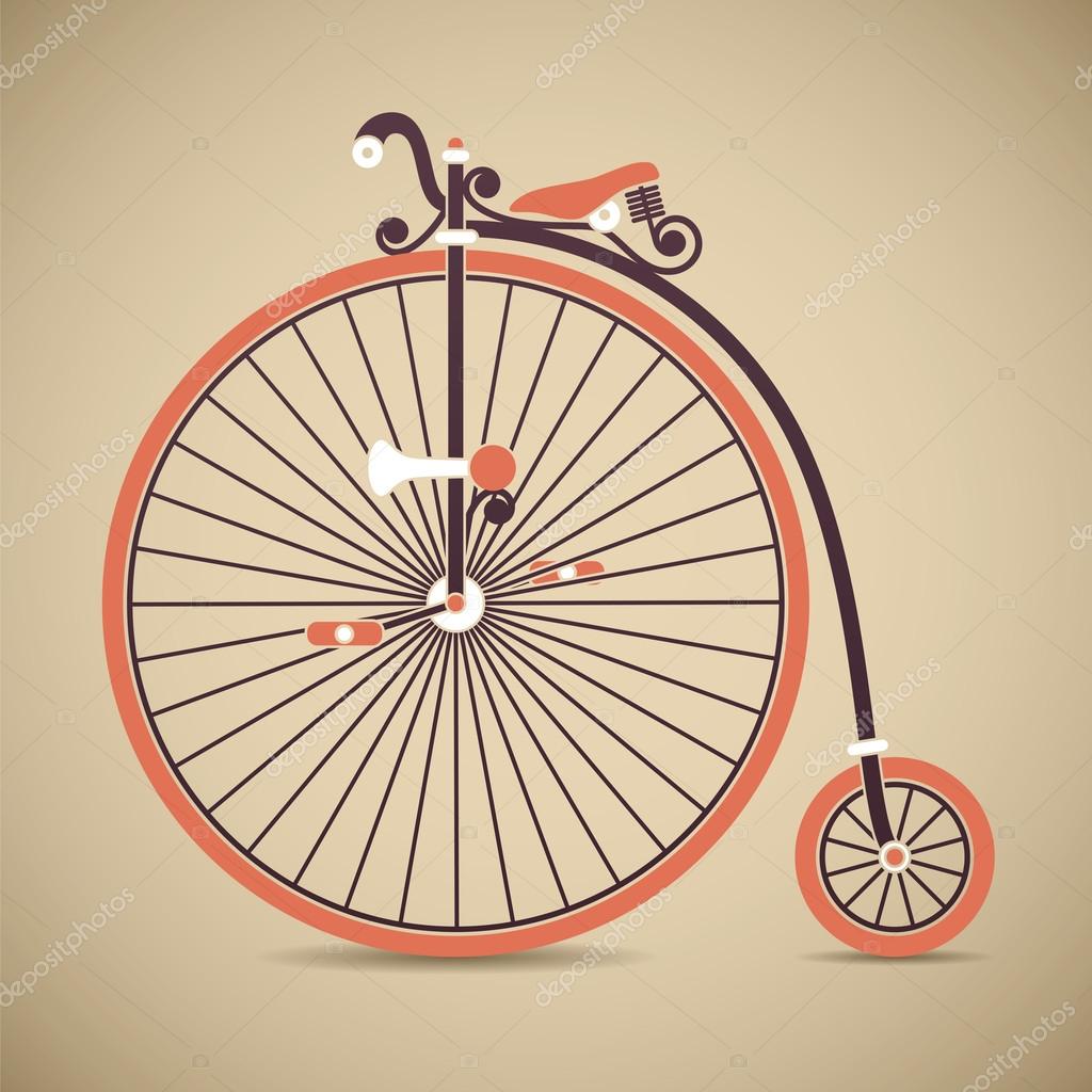 antique big wheel bicycle