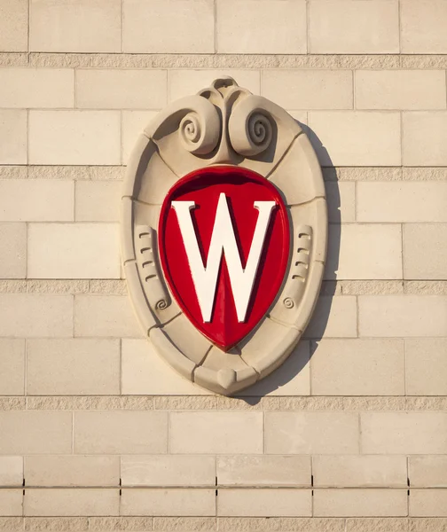 University of Wisconsin Madison School Crest — Stock Photo, Image