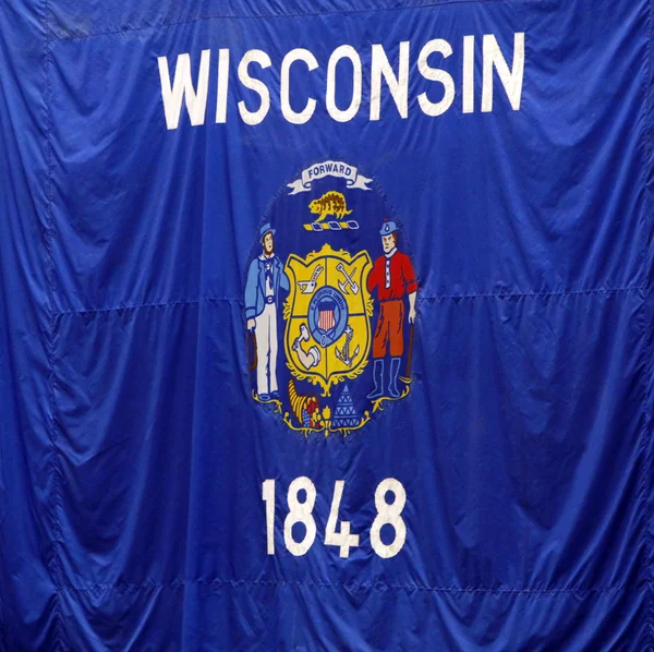 Wisconsin Flag — Stock Photo, Image