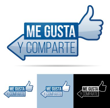 Bana gusta y comparte