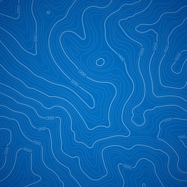 Blue Topographic Background clipart