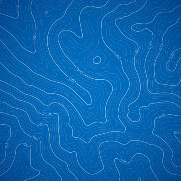 Blauwe topografische achtergrond — Stockvector