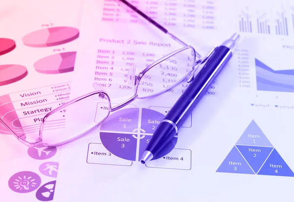 Business and financial report — Stock Photo, Image
