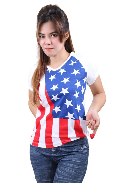 Camiseta de bandera americana —  Fotos de Stock