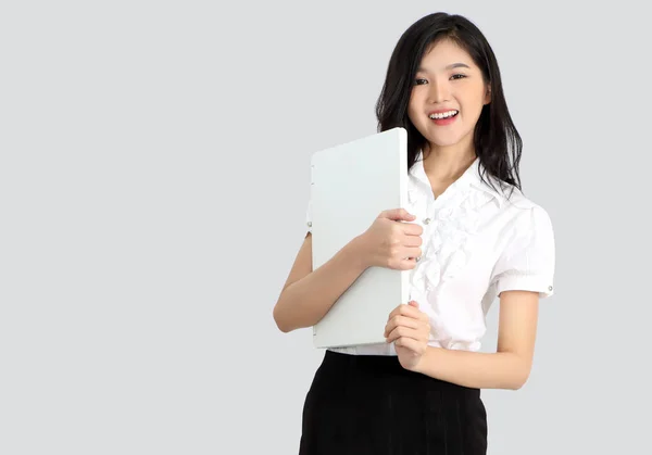 Asiatische Geschäftsfrau Arbeitet Ihren Job Auf Labtop Ihrem Hom — Stockfoto