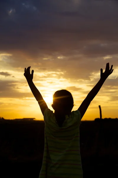 Enjoying the sunset — Stock Photo, Image