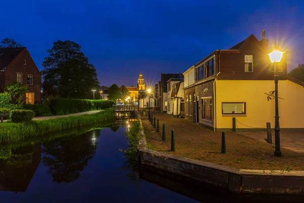 Zoetermeer Centro Ciudad Por Noche — Foto de Stock