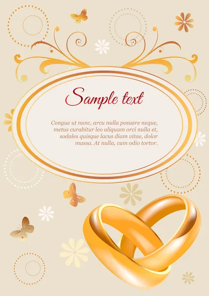 Convite de casamento —  Vetores de Stock