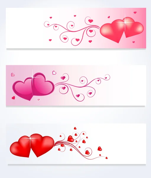 Love Banners — Stock Vector