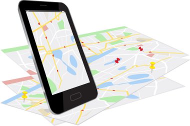 navigasyon sistemi ile akıllı telefon