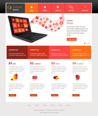 web sitesi şablonu tasarımı