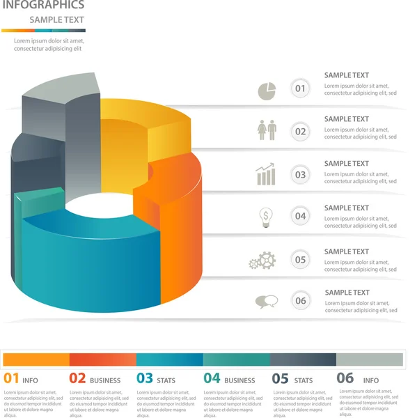 Infografik design elemente vorlage — Stockvektor