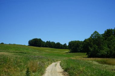 Belbo kaynaklarının doğal rezervi Camerana, Piedmont - İtalya