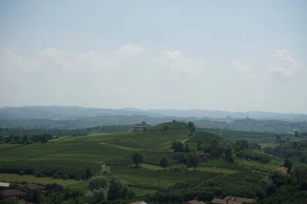 Vineyards Village Morra Piedmont Italy — Stock Photo, Image