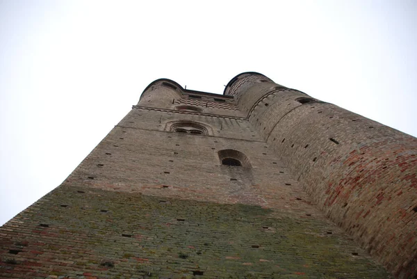 View Medieval Castle Serralunga Alba Piedmont Italy — Stock Photo, Image