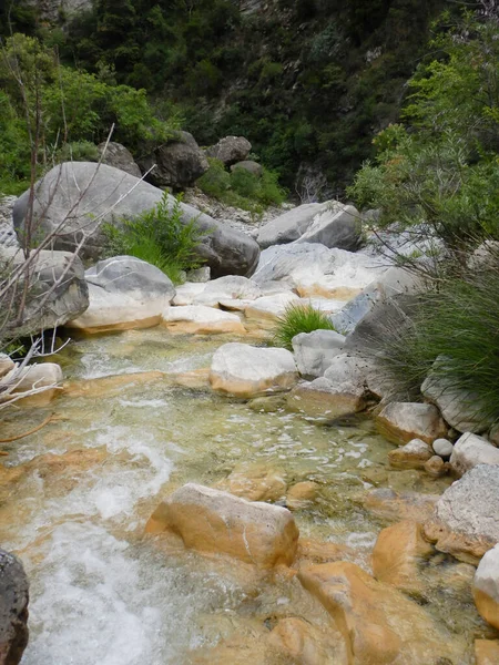 Rio Barbaira Stream Rocchetta Nervina Liguria Italia — Stok Foto