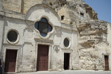 Matera, Basilicata 'daki San Pietro Barisano Kilisesi - İtalya