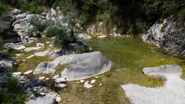 Rio Barbaira Stream Rocchetta Nervina Liguria Italia — Stok Foto