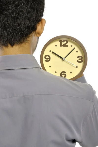 Holding Clock — Stock Photo, Image