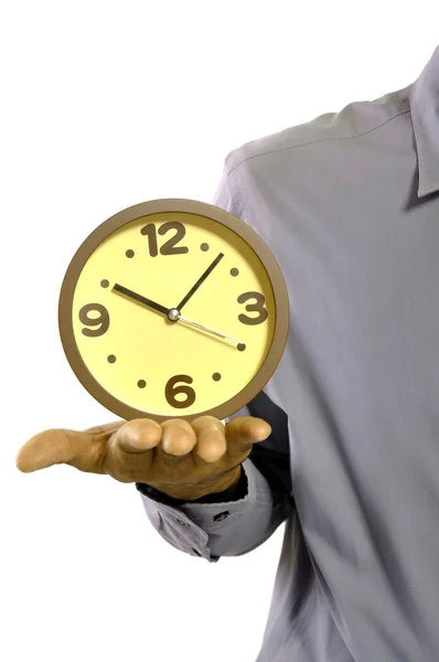 Holding Clock — Stock Photo, Image
