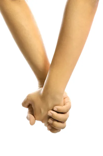 Άνδρας και γυναίκα μαζί κρατώντας το χέρι — Φωτογραφία Αρχείου