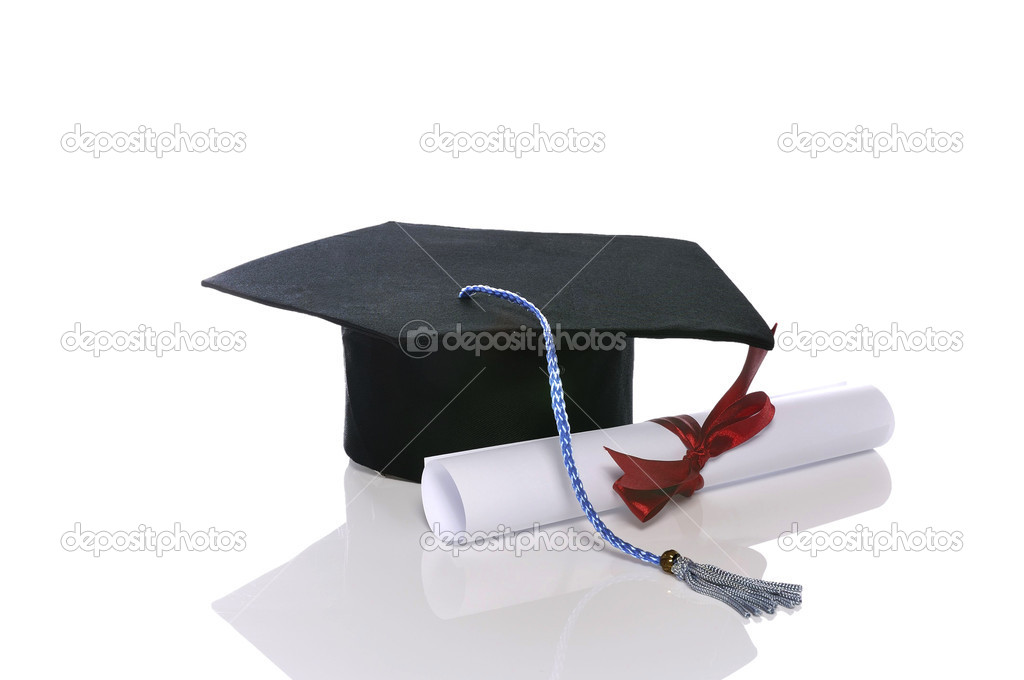 Graduation Cap And Scroll