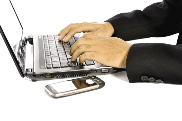 Typing On Laptop — Stock Photo, Image