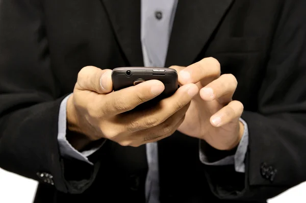 Man Using Cellphone — Stock Photo, Image