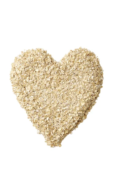 Avena en forma de corazón — Foto de Stock