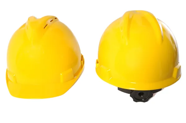 2 つの黄色いヘルメット — ストック写真