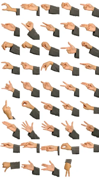 Linguagem de sinais de mão — Fotografia de Stock