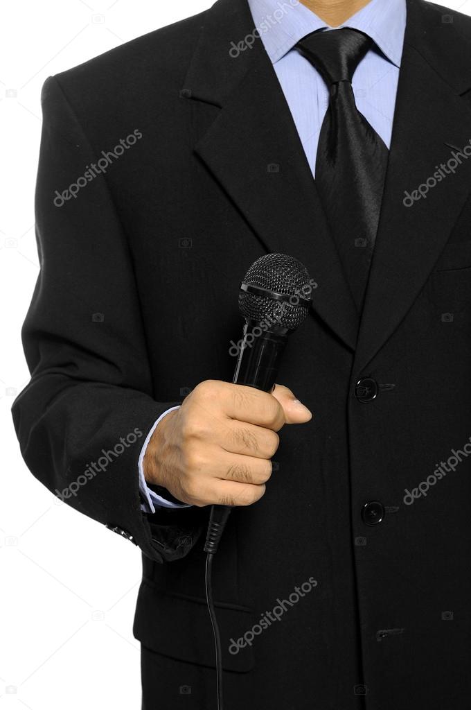 Man Hold Microphone