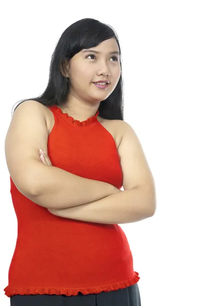 Fat Chubby Girl — Stock Photo, Image