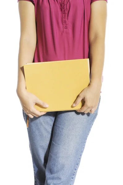 Woman Carrying Book — Stock Photo, Image