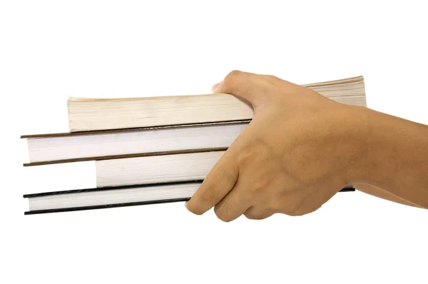 Holding A Pile Of Books — Stock Photo, Image