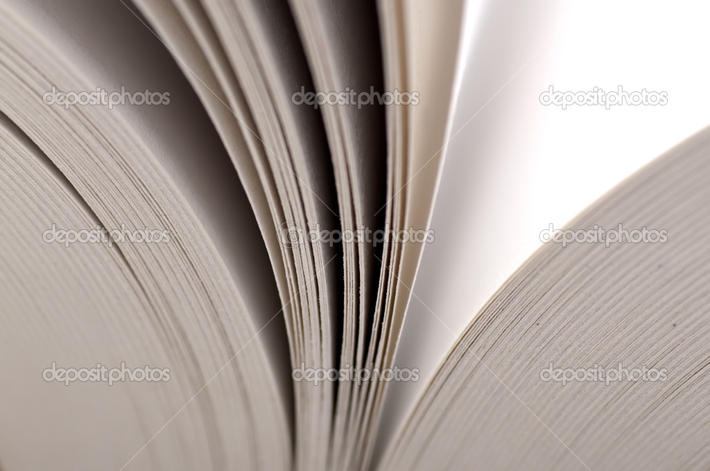 Macro View Of Book Pages