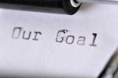 Amacımız eski daktilo ile yazılmış