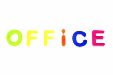 Word ofis plastik oyuncaklar harfler