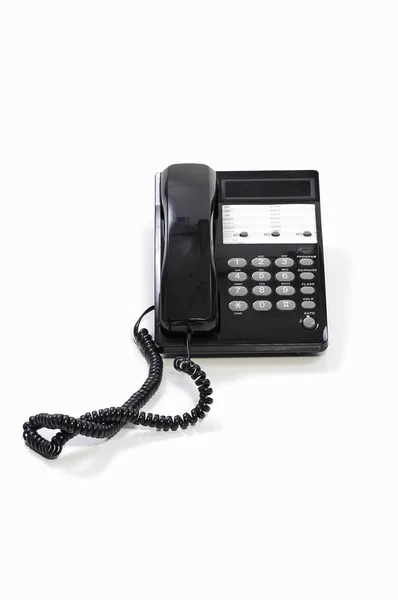 Telefono ufficio nero — Foto Stock