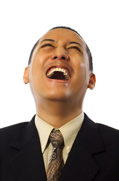 Business Man Laughing — Stock Photo, Image