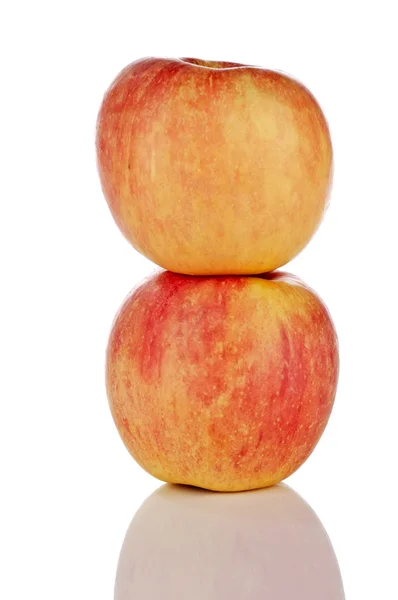 Δύο κόκκινα μήλα — Φωτογραφία Αρχείου