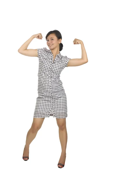 Full Body Portrait of Beautiful Asian Woman — Stock Photo, Image