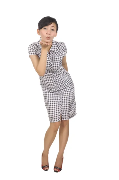 Full Body Portrait of Beautiful Asian Woman — Stock Photo, Image