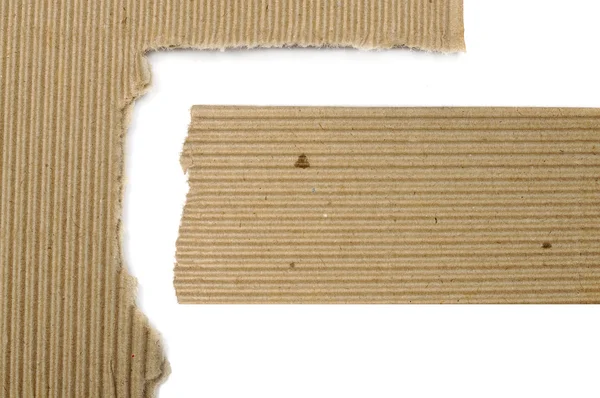 Set Of Textured Cardboard With Torn Edges — Stock Photo, Image