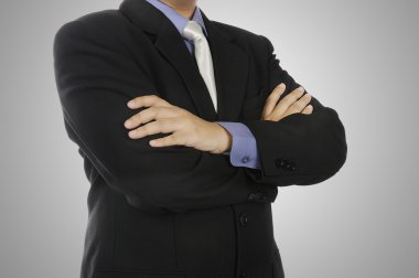 Kendine güvenen katlama El hareketi