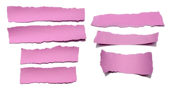 Collection Of Pink Paper Tears — Stock Photo, Image